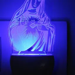 1ST TIME Red & Blue Textured Acrylic Abstract Shaped Shaped Wall Lamp-picture-27