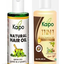 Kaipo Set Of 2 Natural & 11 In 1 Hair Oil For Hair Growth - 200 ml Each-picture-31