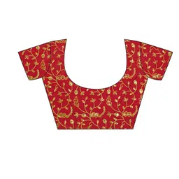 SANISA Leheriya Embroidered Poly Georgette Designer Leheriya Saree image 4