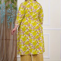 KALINI Women Floral Printed Regular Kurta with Palazzos image 3