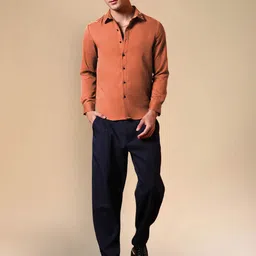 Moda Rapido Textured Spread Collar Long Sleeves Casual Shirt image 5