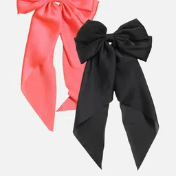 Rovlina Women Set of 2 Fabric Bow Hair Accessory Set-image-16