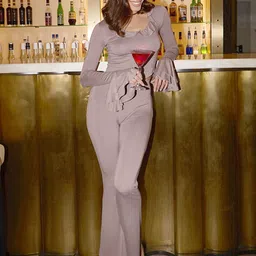 StyleCast x Revolte Women Solid Long Sleeves Top with Trousers Co-Ord-picture-38