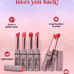 GLAM21 Set Of 2 Long Lasting Bullet Lipstick - 04 - 03 image 3