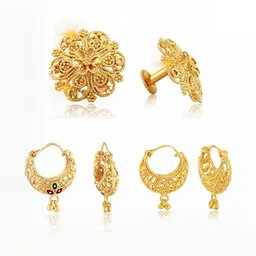 VIVASTRI Women Gold-Plated Alloy Earrings-picture-14