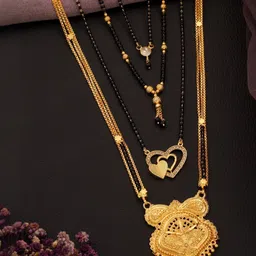 Bhanu diam Women Gold Mangalsutra-image-70