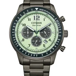 Citizen Men Dial & Stainless Steel Bracelet Style Straps Analogue Eco Drive Watch CA4507-84X image 2