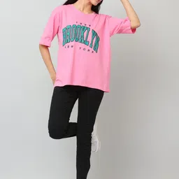 GLAMSYSTYLE Women Typography Printed 1 T-shirt image 3