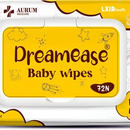 dreamease Soft & Nourishing Baby Wipes with Honey | Alcohol-Free & pH Balanced, (72 pcs)-picture-48