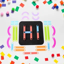 devdarsh Alpha Numeric Puzzle - Alphabet & Number Construction Puzzle Toys for Kids image 5