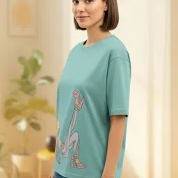 HELLCAT Women Printed T-shirt image 2