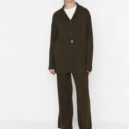 Trendyol Shirt Collar Shirt With Trousers Co-Ords-image-48