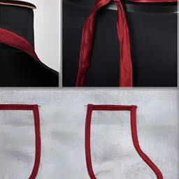 Aura 2-Pcs Grey & Maroon Water-ProofAprons image 2