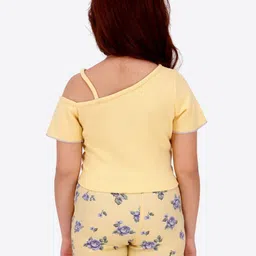 CUTECUMBER Girls Printed Short Sleeves Top With Skorts image 2