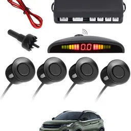 monolive Black Reverse Car Parking Sensor for Universal for All Cars-191 Set of 4 pcs Car Parking Sensors with LED Parking Assistant Kit-191 Parking Sensor image 1