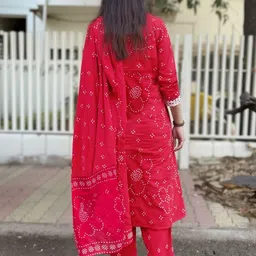 DIVASTRI Women Ethnic Motifs Printed Regular Kurta with Trousers & With Dupatta image 4