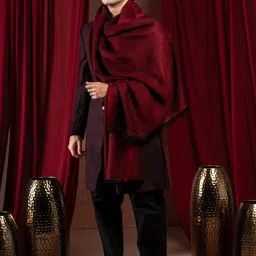 Naureen Men Woven Design Stole image 5