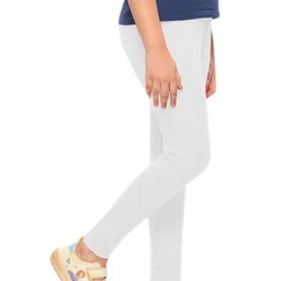 YK Girls Pack Of 2 Cotton Churidar Length Leggings image 3