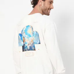 Mast & Harbour Men Typography Printed Oversized Sweatshirt-picture-23