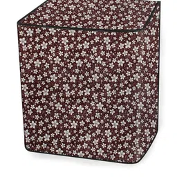 The Furnishing Tree Washing Machine Cover Floral Pattern Brown Compatible for Whirlpool 8 Kg Semi-A image 5
