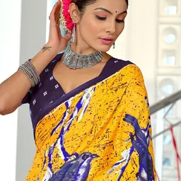 BEYOND ETHNIC Ethnic Motifs Pure Cotton Saree image 2