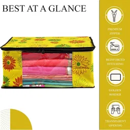 AMAK INC Yellow Fabric Multi-Utility Wardrobe Organisers image 3