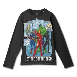 Wear Your Mind Boys Avengers Printed Raw Edge T-shirt-picture-38