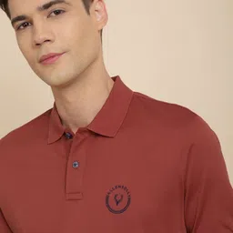 Allen Solly Embroidered Polo Collar Cotton T-shirt image 2