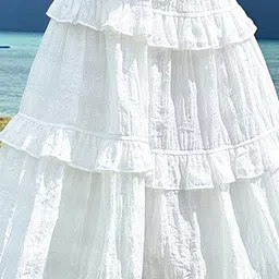 LULU & SKY Girls A-Line Tiered Maxi Skirt image 3