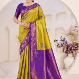 SHRIADINATH Woven Design Art Silk Banarasi Saree-picture-38
