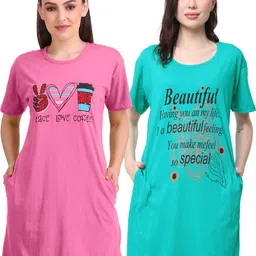 DDASPRATION Women 2 Printed Pockets T-shirt-picture-30