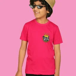NUSYL Boys Graphic Printed Round Neck Cotton T-shirt-image-29