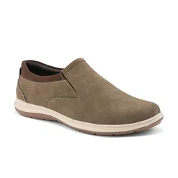 HERE&NOW Men Woven Design Nubuck Slip-On Sneakers image 2