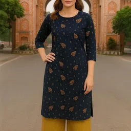 Rashmi Shree Creation Women Ethnic Motifs Printed Regular Kurta with Palazzos image 2