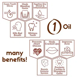 Coco Crush Ayurvedic Coconut & Cinnamon Oil For Oil Pulling With Tongue Cleaner- 200ml image 2