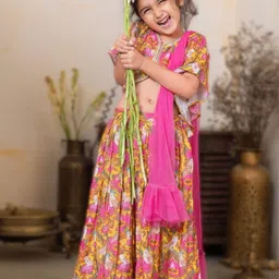 Tura Turi Girls Art Silk Lehenga Choli-picture-18