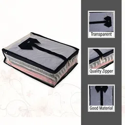 Kuber Industries Blue & Transparent 3 Pieces Water Resistant Drawer Organisers image 4