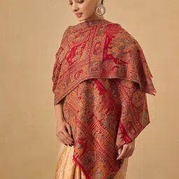 Pashmoda Women Tribal Woven Design Shawl-picture-32