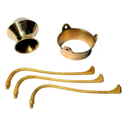 DARIDRA BHANJAN Black & Yellow Shivling Pooja Set with Trishul image 5