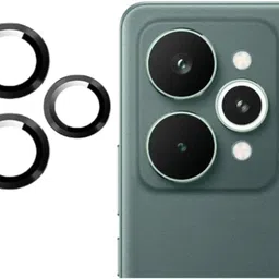 Besmon Back Camera Lens Ring Guard Protector for realme 15 5G Back Camera Lens Ring Guard Protector Frame Glass Black-picture-25