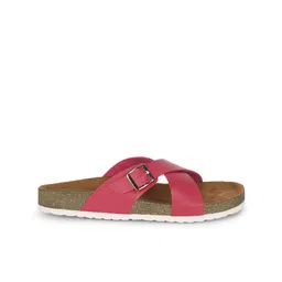 MOZAFIA Women Open Toe Flats with Buckles image 4