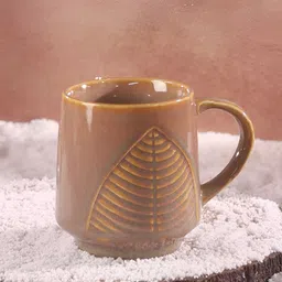 Olive Home Accents Beige Textured Stoneware Matte Mugs Set of Cups and Mugs image 4