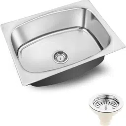 Jaiswal SS Kitchen Sink_24X18X9 Inches with Accessoseries Coupling & Adjustable Pipe Top Mount-picture-35