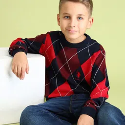 U.S. Polo Assn. Kids Boys Checked Pullover-picture-20
