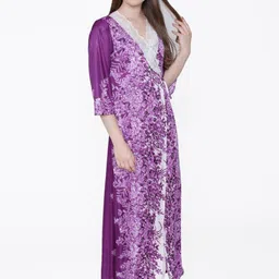 PHALIN Printed Maxi Nightdress image 4