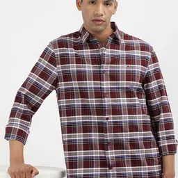 Tommy Hilfiger Men Tartan Checked Spread Collar Casual Shirt-picture-36