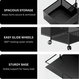 LUXEHOME INTERNATIONAL Black Set of 1 Super Strong Multi-Utility Organisers image 5