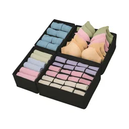 JD FRESH Black 4 Pieces Reusable Drawer Organisers-image-27