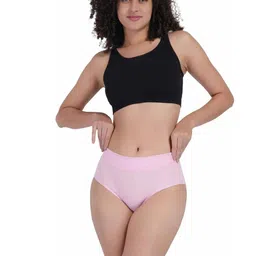 ORLIZEA Pack of 3 Women High-Rise Cotton Blend Hipster Briefs image 3