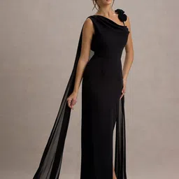 R.Code by The Roadster Life Co. Georgette Sheath Maxi Dress image 3